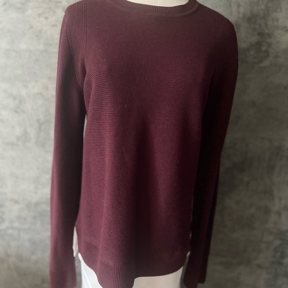 Hilary Radley Red Crew Neck Sweater